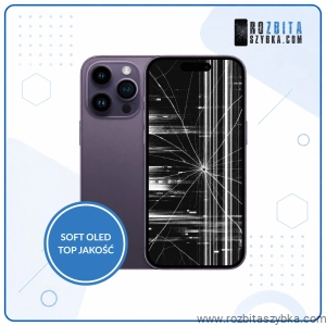 Wymiana wyświetlacza iPhone 14 Pro Soft Oled 120 HZ TOP JAKOŚĆ